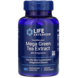 Life Extension Mega zöld tea kivonat koffeinmentes 100db