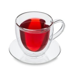 Feelino Ivópohár, 350 ml, Duplafalú, Kiváló minőségű boroszilikát üveg, Egyedi (9OMBDNCCLL)