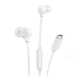 MOTOROLA EARBUDS 3C-s fülhallgató SZTEREO (Type-C, mikrofon, felvevő gomb) FEHÉR