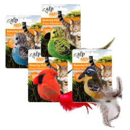 AFP-ALL-FOR-PAWS Naturel pattogó madarai válogatott tollas macskajáték
