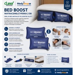Bed Boost matracemelő párna 2 db - kék