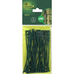 Nortene FIX 17 műanyag kötöző, zöld, 17 cm, 40 db (K)