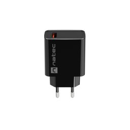 Natec RIBERA 18W 1X USB-A univerzális töltő, fekete színben