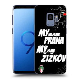 Fekete szilikon tok az alábbi mobiltelefonokra Samsung Galaxy S9 G960F - FK Viktoria Žižkov A