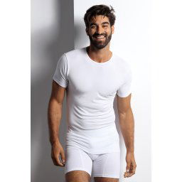 Varrások nélküli bambusz póló PureLine Short fehér ML
