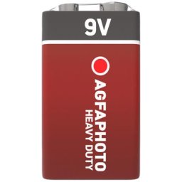 AGFAPHOTO Elem, 9V, 1 db, féltartós (szén-cink), zsugor, AGFAPHOTO "Heavy Duty"