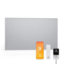 Blumfeldt RadiantSmart IR Heater, Infravörös hősugárzó, Külső termosztát, 600 W, Energiatakarékos (ACO14-BlRS-60100-MWh)