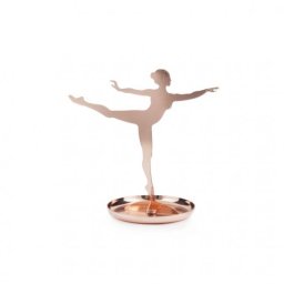 Ékszertartó állvány, ballerina, réz