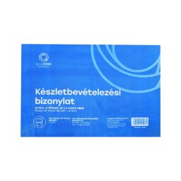 Készletbevételezési bizonylat anyag bevét A5 25x4lapos fekvő 12-111/V. 8 tételes Bluering®