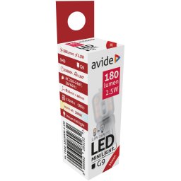 Avide LED 2.5W G9 WW 3000K