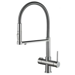 Bivio csaptelep víztisztítóhoz 4-utas, flexibilis zuhanyfejjel, KRÓM, PRIMAVERA