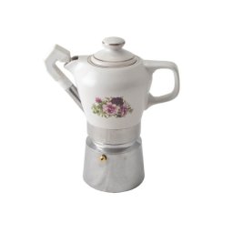 Szarvasi - 2-4 szemlyes, rzsval dsztett porceln kvfz