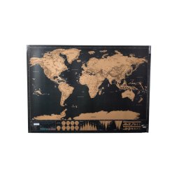 Vilg Trkp Utazknak - Rszletes Fali Dekorci 82 x 59 cm Mretben
