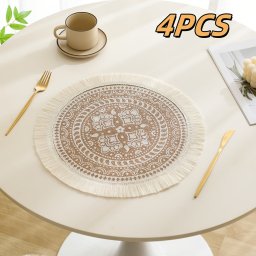 4db Bohm stlus kerek, kzzel sztt asztali altt