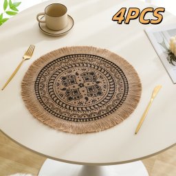 4db Bohm stlus kerek, kzzel sztt asztali altt