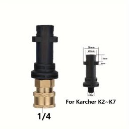 1/4 Gyorscsatlakoz Nyomsos Mos Adapter - Kompatibilis Karcherrel, Lavorral, Bosch-szal