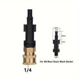 1/4 Gyorscsatlakoz Nyomsos Mos Adapter - Kompatibilis Karcherrel, Lavorral, Bosch-szal
