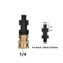 1/4 Gyorscsatlakoz Nyomsos Mos Adapter - Kompatibilis Karcherrel, Lavorral, Bosch-szal