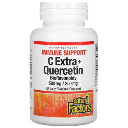 C-vitamin Extra + Kvercetin, 60 db, Natural Factors