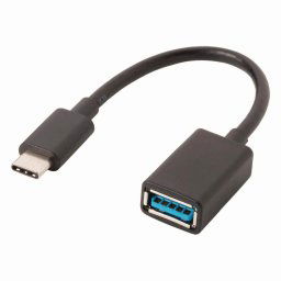 Nedis CCGP61710BK02 - USB 3.0 kábel | C típusú csatlakozó - A csatlakozó | 0,15 m | Fekete