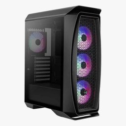 AEROCOOL Aero One Frost ML G, Mid tower, 2x USB 3.0, 2x audio, 4x 120mm-es RGB ventilátor, tápegység nélkül