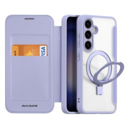 DUX X STAND Flip tok MagSafe-val Samsung Galaxy S24-hez 5G lila