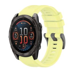SILICONE Cserélhető szíj Garmin Fenix 8 51mm sárga
