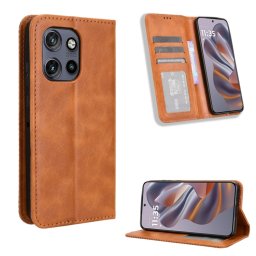 BUSINESS Pénztárcahuzat Motorola Edge 50 Neo / ThinkPhone 25 barna színben