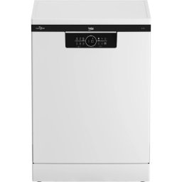 Beko BDFN26530W Szabadonálló mosogatógép, 15 teríték,9.9 L,6 prog.,44 dB,D,Felső evőeszk.,60 cm,Digit.kijelző, Autom.ajtónyit