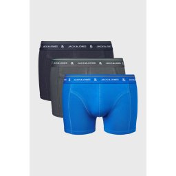 3PACK JACK AND JONES JACRon boxeralsók kékes-szürke L