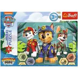 Mancs Őrjárat minimaxi Puzzle 20 db-os Jungle Pups Trefl