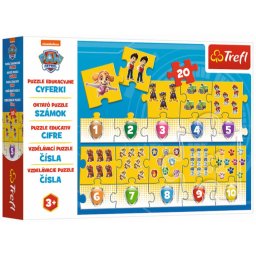 Mancs őrjárat 20 db-os oktató puzzle Számok - Trefl