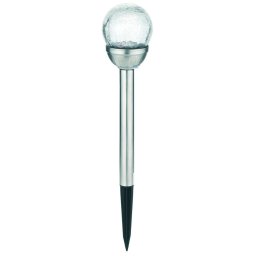 Entac Kerti Szolár Lámpa 400mm Rozsdamentes acél Üveg fej 1 LED RGB 12/kínáló