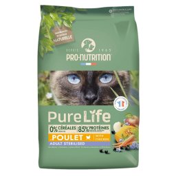 Flatazor Pro-Nutrition PureLife Cat Sterilized Chicken 8kg