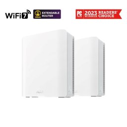 ASUS ZenWifi BT8 2-pack, WiFi7 bővíthető router, AiMesh, 1x WAN, 3x LAN, 1x 3.0
