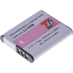 Akkumulátor T6 Power Li-50B, D-Li92, DB-100, VW-VBX090, NP-150, LB-050, LB-052, GB-50A, 700mAh, 2.6Wh