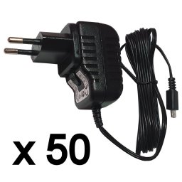 Micro USB töltő, 50 db-os csomag, 5 V, 1,2 A , 1,7 m kábel, TENWEI TAV010501200HU