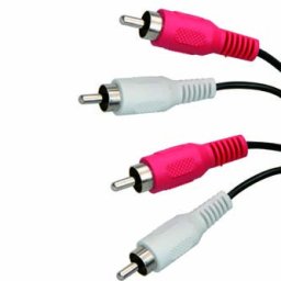 Audiokábel 2x CINCH hím – 2x CINCH hím, 5 m, fekete, KIÁRUSÍTÁS