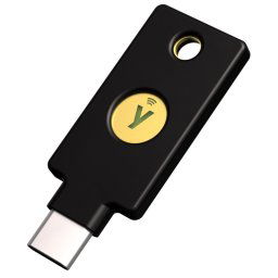 Security Key C NFC - USB-C, támogatja a többfaktoros hitelesítést (NFC), FIDO2 U2F támogatás, vízálló