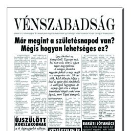 Vénszabadság - Tréfás Szülinapi újság