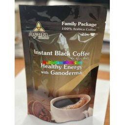 Ayura Herbal Black Coffee, instant fekete kávé, 25 adag, Családi csomag, arabica kávé 100%