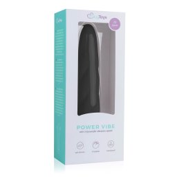 EasyToys Power Vibe - csavart szilikon rúdvibrátor (fekete)