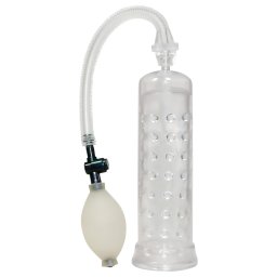 You2Toys Crystal - átlátszó, kézi vákuumos péniszpumpa férfiaknak