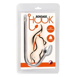 You2Toys - alumínium anál horog (179 g, ezüst)