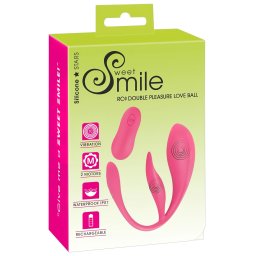 SMILE - hordható akkus, rádiós vibrációs tojás (pink)