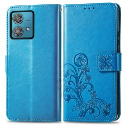 ART FLOWER S pénztárca tok Motorola Edge 40 Neo kékhez
