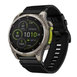 VÁSZON Cserélhető szíj Garmin Fenix 8 47mm fekete