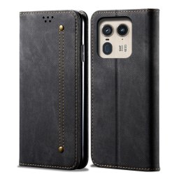 DENIM pénztárcahuzat Motorola Edge 50 Ultra fekete
