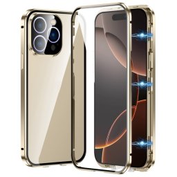 Mágneses burkolat 360 Apple iPhone 16 Pro Max aranyhoz