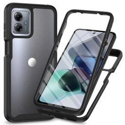 DUAL Kétoldalas borító fóliával Motorola Moto G54 5G / G54 5G Power Edition fekete